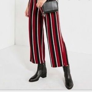 Black red and white pants